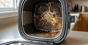 O truque do vapor com detergente que limpa a Air Fryer em poucos minutos