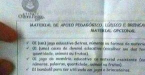 Colégio é criticado por incluir ‘kit de cozinha’ para meninas em lista de material