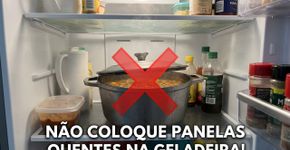 Guardar uma panela funda cheia de comida diretamente na geladeira pode retardar o resfriamento do centro: nos Estados Unidos, a recomendação é dividir as sobras em recipientes rasos para que esfriem mais rapidamente