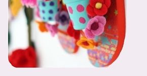 Faça um jardim vertical com chinelos usados