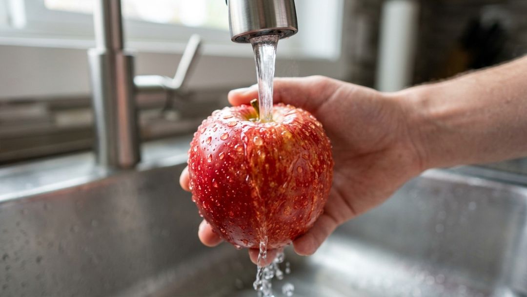 O uso de detergentes e desinfetantes em alimentos deixa resíduos químicos nocivos que podem causar náuseas e infecções.