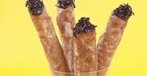 Churros feitos com Rap 10 e recheados com brigadeiro