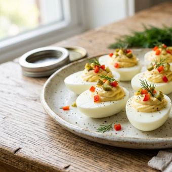Featured mobile: Elena, avó cozinheira: “Os ovos recheados mais saborosos não são feitos com atum, use 1 pimentão vermelho e um pedaço de picles.”