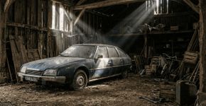 Ele comprou um carro novo, trancou em um celeiro por 38 anos… E agora eles abrem a porta: o que aparece lá dentro parece algo saído de um filme