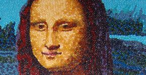 Arte clássica recriada com jujubas