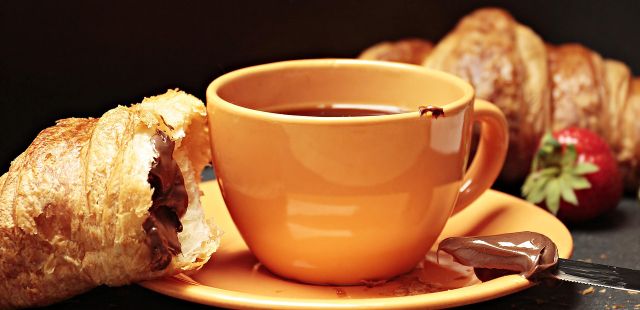 Chocolate quente com Nutella