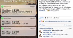 Motorista cria grupo no WhatsApp para notificar passageiros