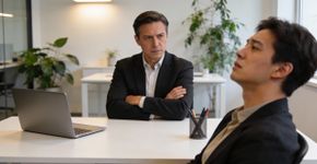 O que significa cruzar os braços durante uma conversa