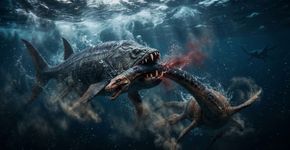 Eles encontraram um dente gigante cravado no pescoço de um plesiossauro, e o “culpado” não era um réptil marinho, mas um enorme peixe predador