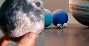 Loja faz planetas e satélites do sistema solar para decoração