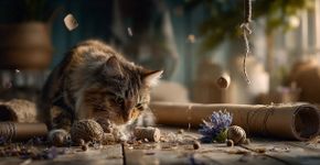 O brinquedo caseiro que está deixando gatos mais saudáveis e felizes