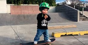 Conheça Wyatt Brown: ele só tem um ano e já arrasa no skate