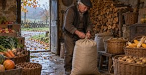 O significado do provérbio reflexivo português: “Quem no outono não trabalha, no inverno come palha”.