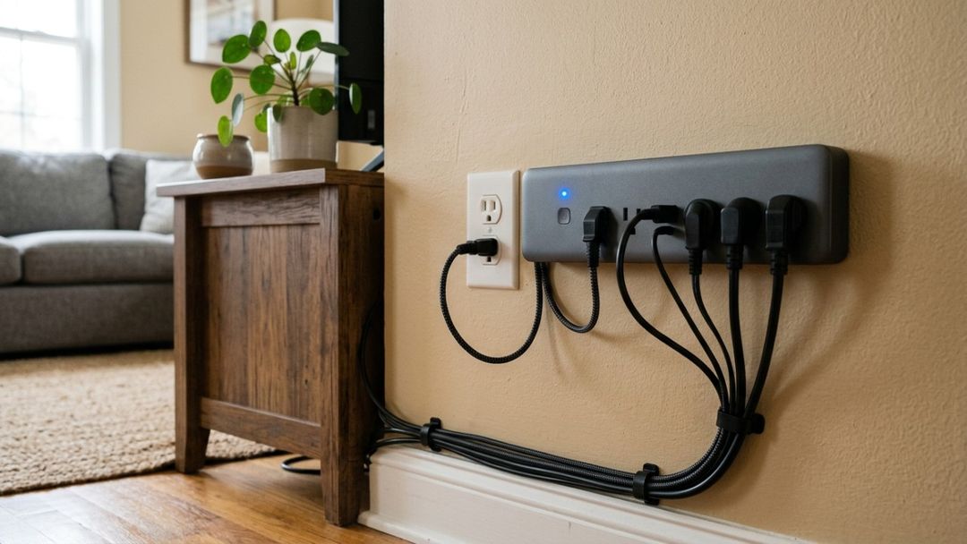 O uso de réguas inteligentes ajuda a eliminar o consumo oculto e a reduzir o desperdício de eletricidade em casa.