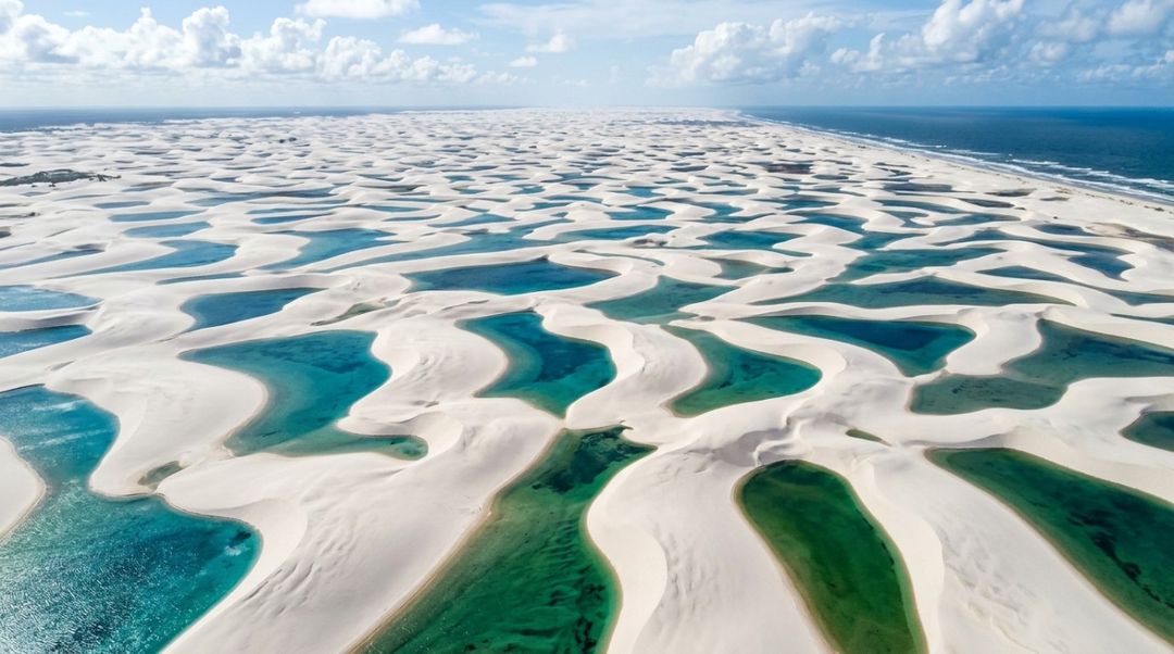 As lagoas não são braços de mar escondidos entre as dunas.