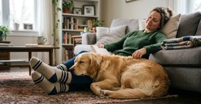 Seu cachorro insiste em sentar exatamente sobre seus pés? A explicação pode ser muito mais simples que a velha história de “dominância”