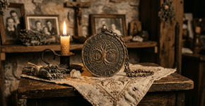 Nos templos ancestrais os amuletos duram gerações protegendo a linhagem porque o macete não é a força do metal, mas o fato de que eles nunca são usados sem uma consagração ao espírito