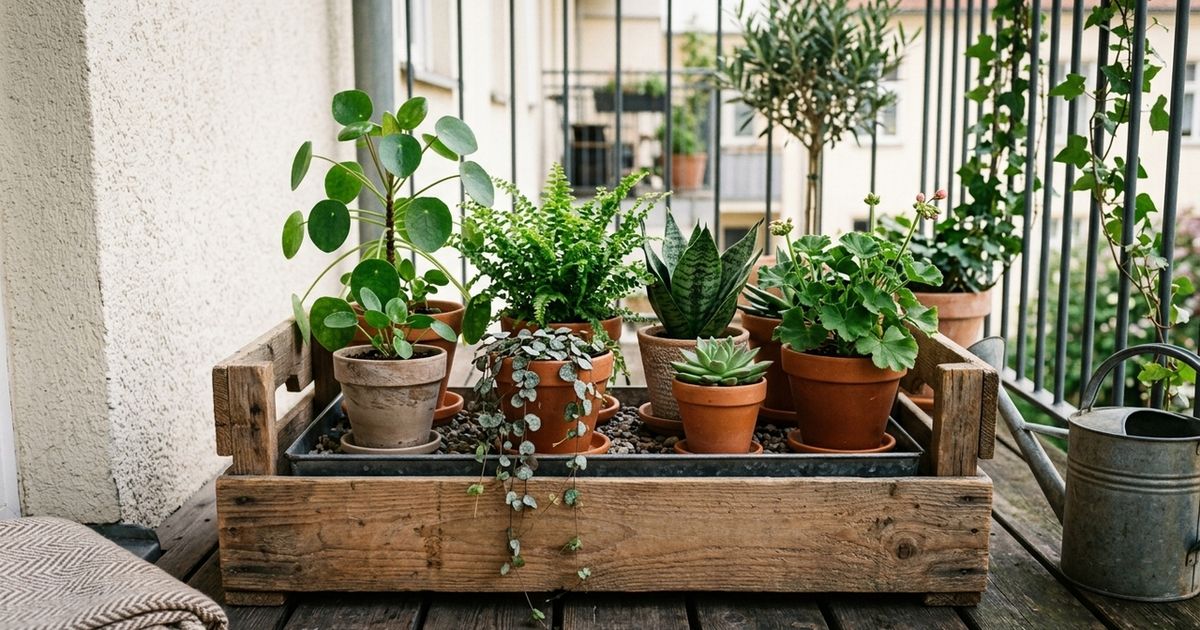 Como reaproveitar uma caixa de feira e criar um cantinho organizado para as plantas