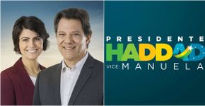 Campanha de Haddad tira imagem de Lula e reduz vermelho