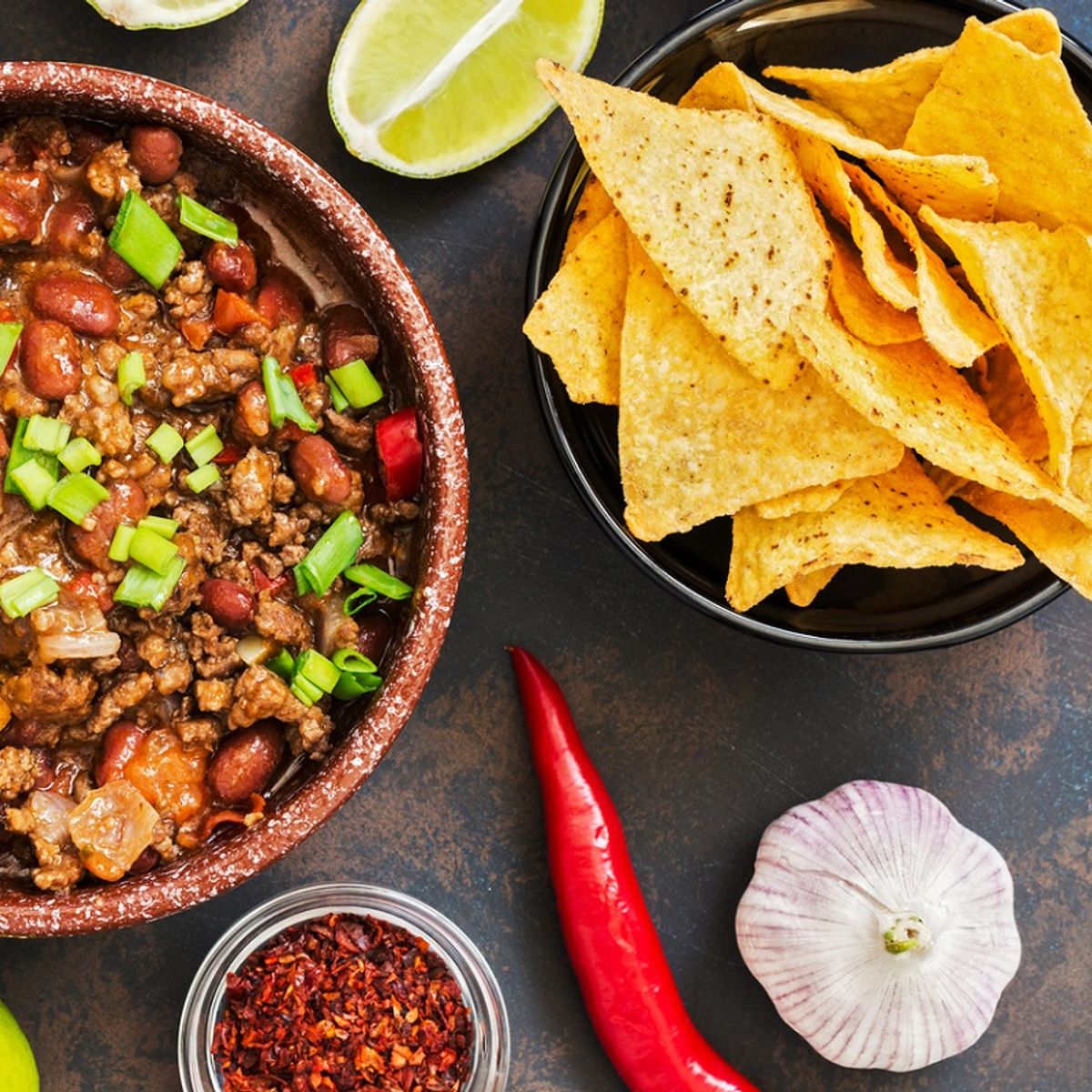 Chilli de carne simples e saboroso para o jantar