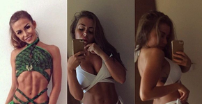 Mulher abandonada estilo esquelético e bomba nas redes