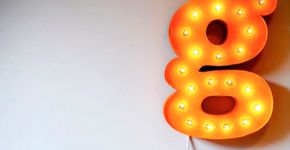 Faça você mesmo: luminária de letras