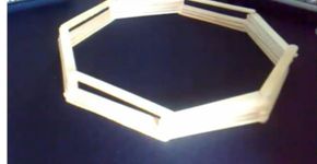 Faça você mesmo um lustre reutilizando palitos de sorvete