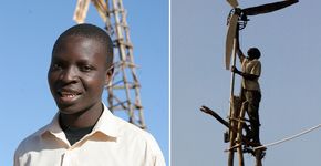 Sozinho, jovem do Malawi cria moinho de vento para família e bomba de água para comunidade
