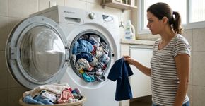 Nem mais sabão, nem ciclo mais longo: respeitar a carga da máquina ajuda a roupa a se movimentar e enxaguar melhor