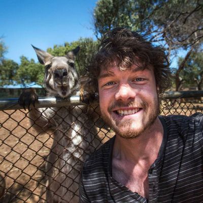 Fotógrafo tira selfies com animais