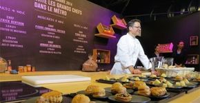 Chefs renomados cozinham em evento no metrô de Paris