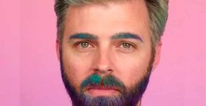 Maquiadora se inspira em unicórnios para pintar a barba do marido