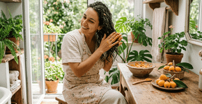 A frutinha amarela e aveludada que era o tesouro dos quintais antigos e que hoje confere um brilho natural no cabelo quando batida com o creme de hidratação