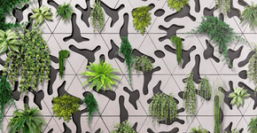 Arquiteto francês desenvolve azulejos que permitem plantio de jardim vertical