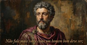 Marco Aurélio e a provocação sobre falar menos e viver aquilo que se defende: “Não fale mais sobre como um homem bom deve ser; seja esse homem”