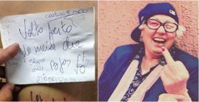 Jovem tatua último bilhete que a vó deixou para ele antes de morrer