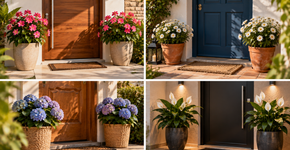 O que significa colocar flores perto da entrada da casa?