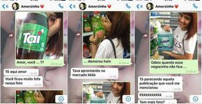 Ela se declarou para seu amor com compras de mercado e arrasou