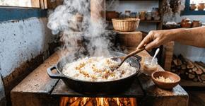 A substituição do óleo por banha de porco garante arroz soltinho e muito mais saboroso