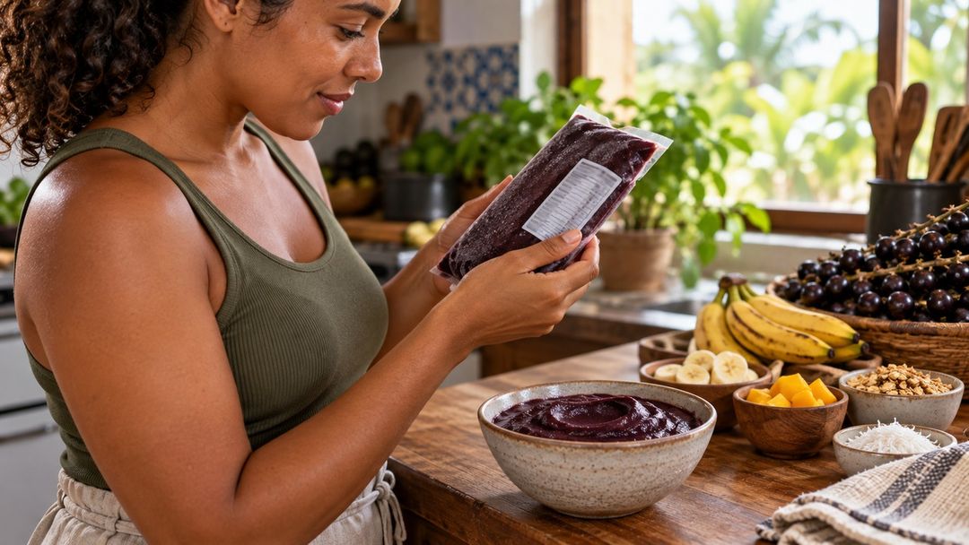 Fibras e antioxidantes fazem parte da composição natural do açaí.