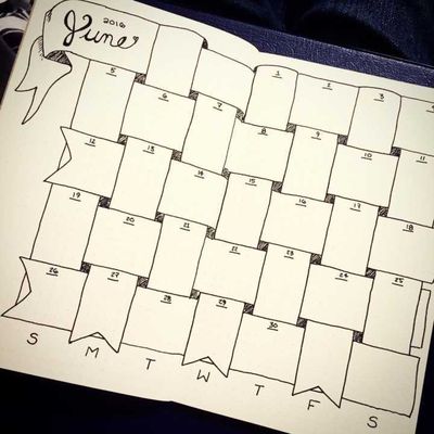 Um desenho simples como este já deixa o calendário com outra cara
