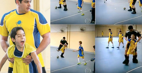 Projeto Bota do Mundo permite que crianças cadeirantes participem de uma partida de futebol