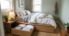 Adeus, cama box ocupando o quarto inteiro: móveis com gavetas e base baixa viram solução para ganhar espaço