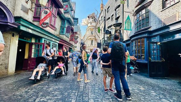 Melhor complexo de parques temáticos da Flórida, Universal Orlano Resort fica a 15 minutos de carro das casas de aluguel de Kissimmee