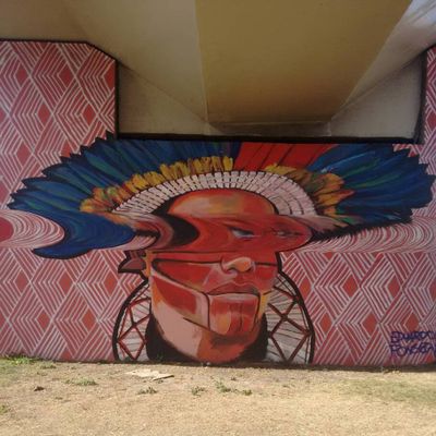 Graffiti na Avenida Antônio Carlos, clicado por @welderpierre