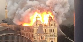 Incêndio toma conta do Museu da Língua Portuguesa