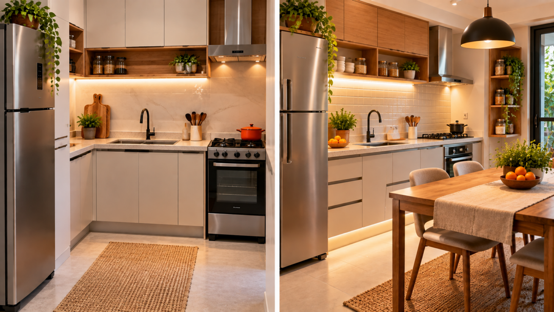 Uma cozinha bonita também precisa funcionar bem. Confira estratégias de planejamento para distribuir móveis, facilitar tarefas e evitar bloqueios na circulação.