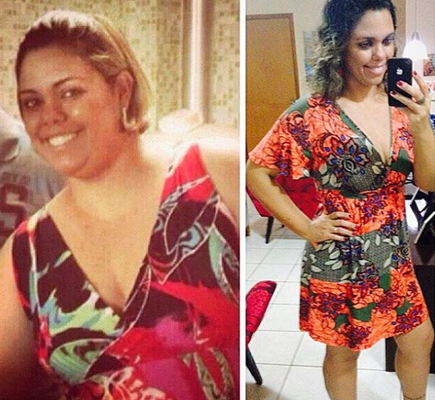 A ex-obesa mudou radicalmente de vida