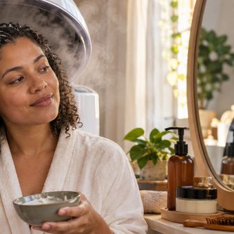 Featured mobile: Quem tem cabelos cacheados está apostando nesta técnica com vapor para diminuir o frizz e melhorar a definição