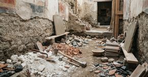 Uma casa em Pompeia estava sendo reformada quando o Vesúvio interrompeu a obra e arqueólogos encontraram o “canteiro” exatamente como os trabalhadores deixaram